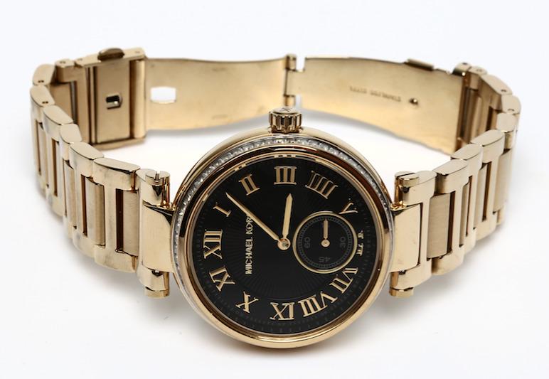 Michael Kors Ladies Watch Skylar Gold Green MK6065 Seven Rocks #44 Michael Kors Ladies Watch Skylar Gold Green MK6065 Seven Rocks